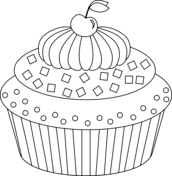 A two-story cupcake